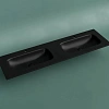 Раковина Ceramica Nova Grace CN7023MB мебельная 1610x457x137 с двумя чашами и отверстиями под смеситель черный матовый Раковина Ceramica Nova Grace CN7023MB мебельная 1610x457x137 с двумя чашами и отверстиями под смеситель черный матовый