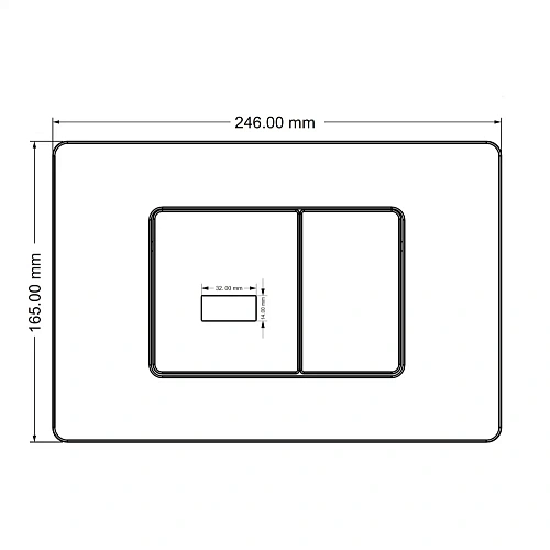 Клавиша смыва ABBER AC0122S сенсорная, хром глянцевый Клавиша смыва ABBER AC0122S сенсорная, хром глянцевый