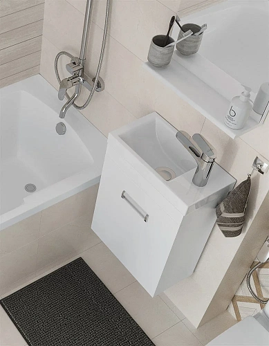 Комплект мебели DIWO Псков 40 , белая, в современном стиле, подвесная (комплект, гарнитур) 460601 Комплект мебели DIWO Псков 40 , белая, в современном стиле, подвесная (комплект, гарнитур) 460601