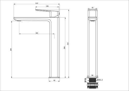 Смеситель для раковины Wonzon & Woghand брашированное золото (WW-88239011-BG ) Смеситель для раковины Wonzon & Woghand брашированное золото (WW-88239011-BG )