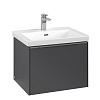Картинка анонса товара «тумба под раковину villeroy &amp; boch subway 3.0 с подсветкой graphite / graphite c577l0vr»