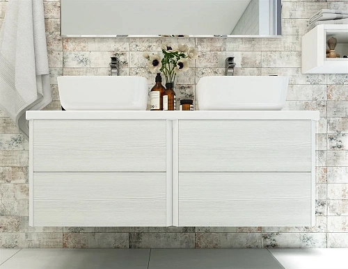 Модуль для раковины Aquaton Брук 60 2 ящика дуб латте 1A201901BCDL0 Модуль для раковины Aquaton Брук 60 2 ящика дуб латте 1A201901BCDL0