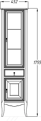 Шкаф-пенал Opadiris Лоренцо, белый матовый, правый Z0000008218 Шкаф-пенал Opadiris Лоренцо, белый матовый, правый Z0000008218