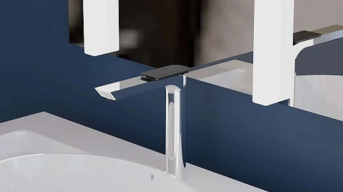 Смеситель для раковины BOCH MANN COMO CB XL BM9631 хром, ручка черный, высокий Смеситель для раковины BOCH MANN COMO CB XL BM9631 хром, ручка черный, высокий