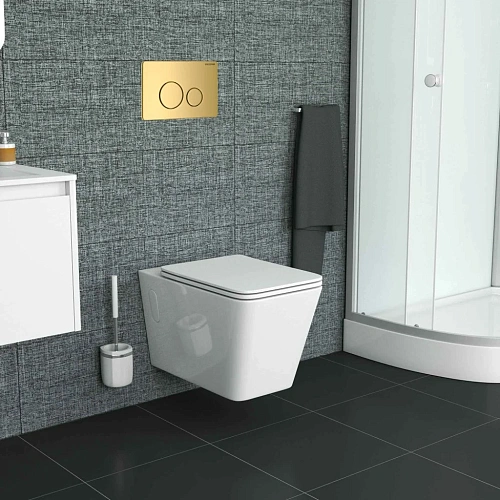 Унитаз подвесной GROSSMAN GR-4414S 600x355x410 безободковый с тонкой крышкой Унитаз подвесной GROSSMAN GR-4414S 600x355x410 безободковый с тонкой крышкой