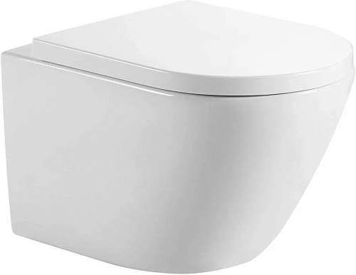 Унитаз подвесной Aquanet ZV-2 белый ZV-2 с сиденьем Унитаз подвесной Aquanet ZV-2 белый ZV-2 с сиденьем