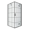 Картинка анонса товара «душевой уголок new trendy new renoma black r 110x80x195 d-0383a/d-0164b (черный)»
