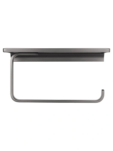 Держатель туалетной бумаги Wonzon & Woghand ECLIPSE темный графит (WW-9126-BGM) с полкой Держатель туалетной бумаги Wonzon & Woghand ECLIPSE темный графит (WW-9126-BGM) с полкой