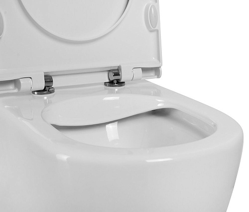 Унитаз приставной BelBagno SFERA-R BB2141CBR/BB902SC безободковый с сиденьем Унитаз приставной BelBagno SFERA-R BB2141CBR/BB902SC безободковый с сиденьем