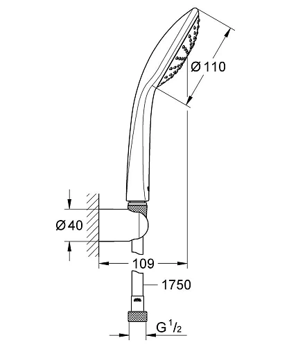 Душевой гарнитур GROHE Vitalio Joy, хром (27324000) Душевой гарнитур GROHE Vitalio Joy, хром (27324000)