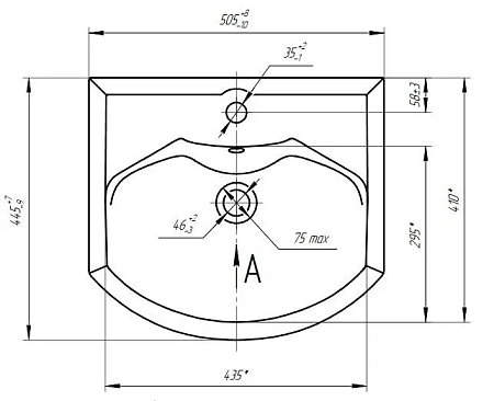 Раковина Aquaton Смайл 50 1WH207781 Раковина Aquaton Смайл 50 1WH207781