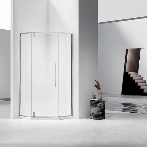 Душевой уголок Vincea Slim-N VSP-4SN900CLBN, 900x900, брашированный никель, стекло прозрачное Душевой уголок Vincea Slim-N VSP-4SN900CLBN, 900x900, брашированный никель, стекло прозрачное