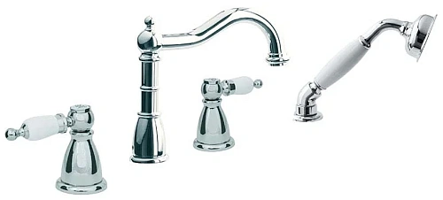 Смеситель на борт ванны Boheme TRADIZIONALE CHROMO 396-BSW Смеситель на борт ванны Boheme TRADIZIONALE CHROMO 396-BSW