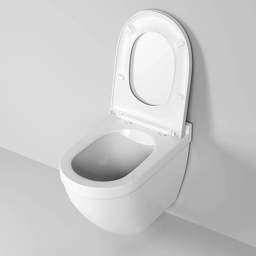 Унитаз подвесной GROSSMAN GR-4483S 520x360x410 белый безободковый с тонкой крышкой Унитаз подвесной GROSSMAN GR-4483S 520x360x410 белый безободковый с тонкой крышкой