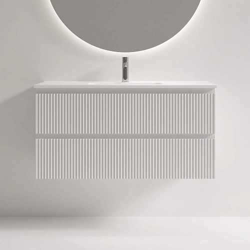 Тумба под раковину SANCOS Snob SNR100/39W R 995х390х500 Bianco подвесная Тумба под раковину SANCOS Snob SNR100/39W R 995х390х500 Bianco подвесная