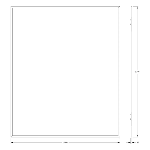 Зеркало Evoform Comfort BY 0944 100 х 120 см с фацетом 15 мм Зеркало Evoform Comfort BY 0944 100 х 120 см с фацетом 15 мм