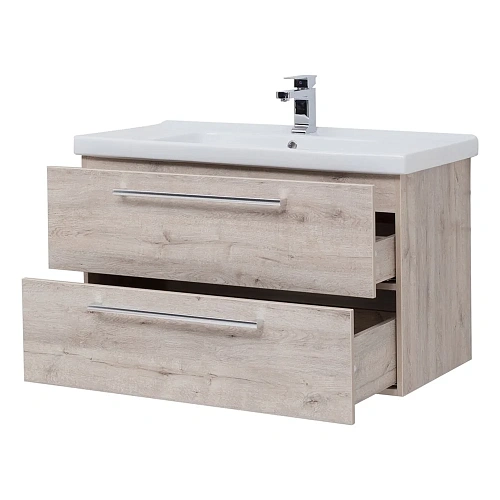 Тумба под раковину DREJA GIO, 100 см, подвесная, 2 ящика, дуб кантри 77.0106D Тумба под раковину DREJA GIO, 100 см, подвесная, 2 ящика, дуб кантри 77.0106D