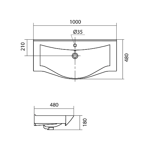 Раковина Santek Беверли 100 1WH302502 1.WH30.2.502 Раковина Santek Беверли 100 1WH302502 1.WH30.2.502