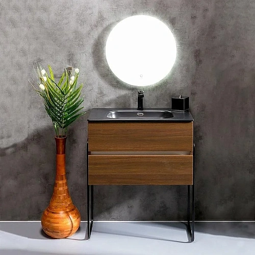 Тумба под раковину Armadi Art VALLESSI 80 Дуб темный матовый фактурный 837-080-D Тумба под раковину Armadi Art VALLESSI 80 Дуб темный матовый фактурный 837-080-D