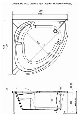 Экран для ванны фронтальный Aquanet Fregate 120 00179234 Экран для ванны фронтальный Aquanet Fregate 120 00179234