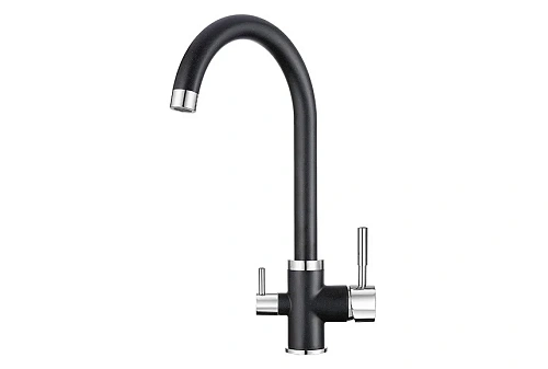 Смеситель для кухни Granula 2168, ЧЁРНЫЙ Смеситель для кухни Granula 2168, ЧЁРНЫЙ