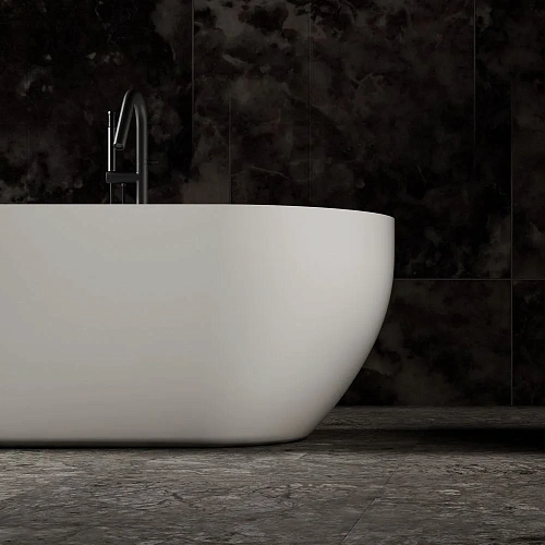 Ванна отдельностоящая ABBER AS9613-1.6 160x75 универсальная, белая матовая, искусственный камень Ванна отдельностоящая ABBER AS9613-1.6 160x75 универсальная, белая матовая, искусственный камень