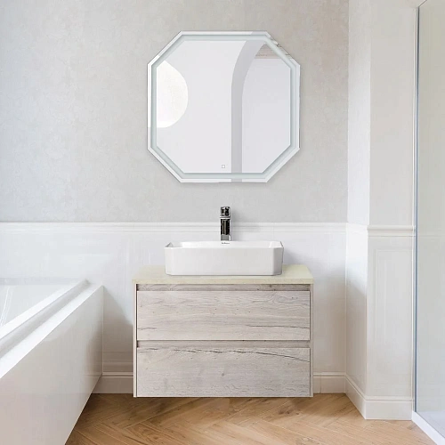 Зеркало BelBagno SPC-OTT-800-800-LED-TCH 12W 220-240V 800x30x800 с подсветкой и сенсорным выключателем Зеркало BelBagno SPC-OTT-800-800-LED-TCH 12W 220-240V 800x30x800 с подсветкой и сенсорным выключателем