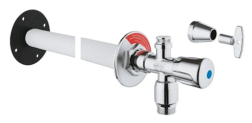 Вентиль наружный GROHE Eggeman Eurotec, хром (41206000) Вентиль наружный GROHE Eggeman Eurotec, хром (41206000)