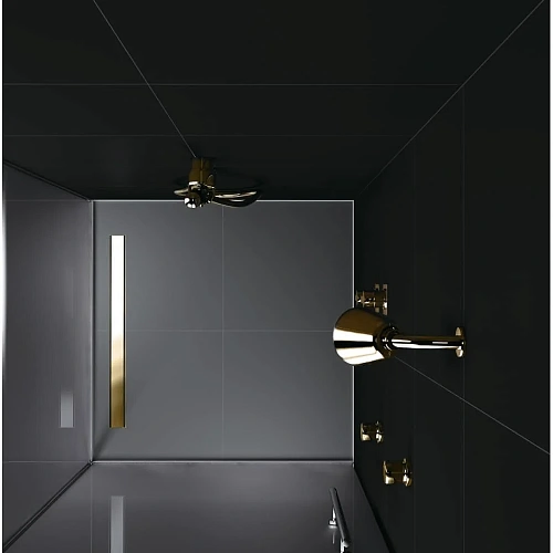 Душевой лоток BERGES B1 Keramik 600 нержавеющая сталь, решетка бронза, S-сифон D50 боковой 094117 Душевой лоток BERGES B1 Keramik 600 нержавеющая сталь, решетка бронза, S-сифон D50 боковой 094117