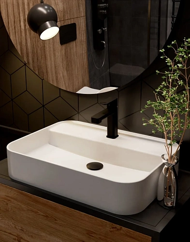 Смеситель для раковины AQUAme Parma AQM6610MB Черный матовый Смеситель для раковины AQUAme Parma AQM6610MB Черный матовый