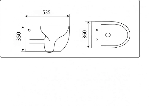 Унитаз подвесной CeramaLux 2196 -2 белый с крышкой микролифт Унитаз подвесной CeramaLux 2196 -2 белый с крышкой микролифт