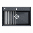 Кухонная мойка Paulmark STEPIA 80 с ролл-матом STEP брашированная PM117551-DG+R375-BS Кухонная мойка Paulmark STEPIA 80 с ролл-матом STEP брашированная PM117551-DG+R375-BS