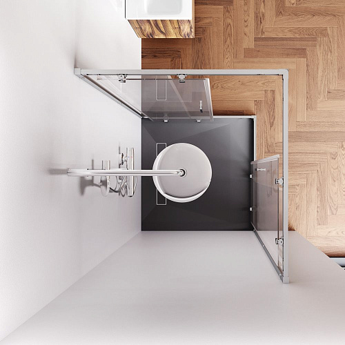 Душевой уголок AM.PM Gem W90G-403-9090MT 90x90 хром матовый, стекло прозрачное Душевой уголок AM.PM Gem W90G-403-9090MT 90x90 хром матовый, стекло прозрачное