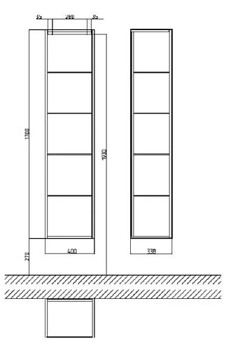 Шкаф-пенал Gustavsberg Puristic, 40 см, белый глянцевый GB71PUTC40DH Шкаф-пенал Gustavsberg Puristic, 40 см, белый глянцевый GB71PUTC40DH