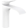 Смеситель для раковины Hansgrohe Vivenis 110 со сливным гарнитуром 75020700, матовый белый