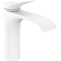 Смеситель для раковины Hansgrohe Vivenis 110 со сливным гарнитуром 75020700, матовый белый Смеситель для раковины Hansgrohe Vivenis 110 со сливным гарнитуром 75020700, матовый белый
