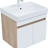 Тумба под раковину Aquanet Оптима 60 00344799 дуб светлый/белый сатин Тумба под раковину Aquanet Оптима 60 00344799 дуб светлый/белый сатин
