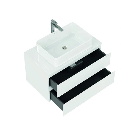 Тумба под раковину Onika Алеста 80 см 108065 подвесная, белая (для накладной) Тумба под раковину Onika Алеста 80 см 108065 подвесная, белая (для накладной)