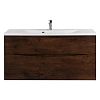 Тумба под раковину BelBagno MARINO-H60-1100-2C-SO-RW-P подвесная 1100x450 Rovere Moro