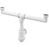 Сифон для кухни Alcaplast A448-DN50/40 для сдвоенной мойки с накидными гайками 6/4