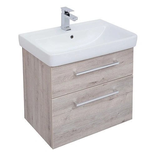 Тумба под раковину DREJA Q MAX, 80 см, подвесная, 2 ящика, дуб кантри 77.0008D Тумба под раковину DREJA Q MAX, 80 см, подвесная, 2 ящика, дуб кантри 77.0008D