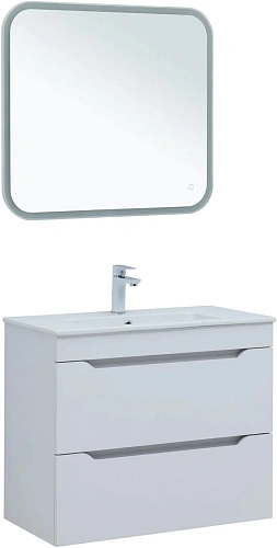 Тумба под раковину Aquanet Практика 80 00347965 белый глянец Тумба под раковину Aquanet Практика 80 00347965 белый глянец