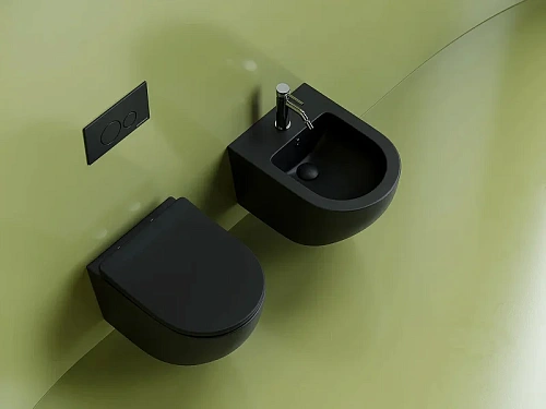 Унитаз подвесной Ceramica Nova UNO CN11001MB черный матовый Унитаз подвесной Ceramica Nova UNO CN11001MB черный матовый