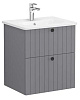 Картинка анонса товара «тумба под раковину vitra root groove 60 см 69417 серая матовая»