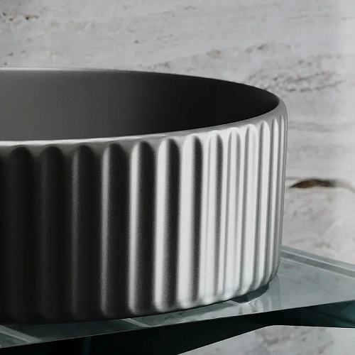 Раковина Ceramica Nova ELEMENT CN6057MDH Темный Антрацит матовый накладная Раковина Ceramica Nova ELEMENT CN6057MDH Темный Антрацит матовый накладная