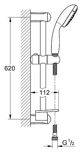 Душевой гарнитур Grohe Tempesta 28593001 Душевой гарнитур Grohe Tempesta 28593001