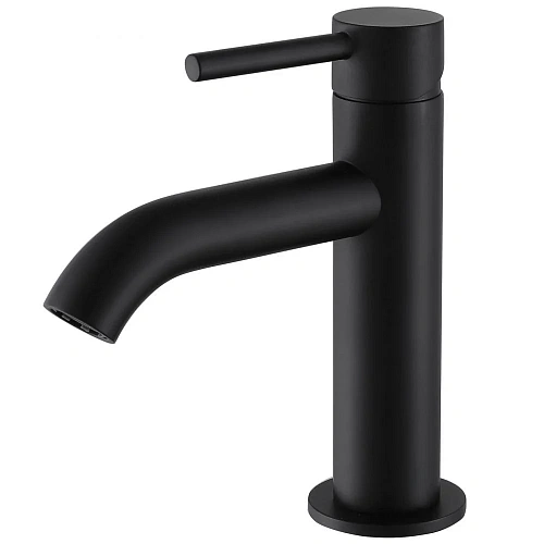 Смеситель для раковины ABBER Wasser Kreis AF8110B черный матовый Смеситель для раковины ABBER Wasser Kreis AF8110B черный матовый