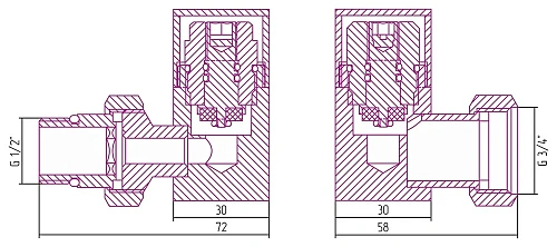 Вентиль Сунержа 3D левый под шестигранник G 1/2 НР х G 3/4 НГ 020-1406-1234 Шампань Вентиль Сунержа 3D левый под шестигранник G 1/2 НР х G 3/4 НГ 020-1406-1234 Шампань