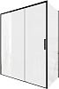 Картинка анонса товара «душевой уголок aquanet pleasure evo 160x90 ae65-160x90-bt профиль черный, прозрачное стекло»