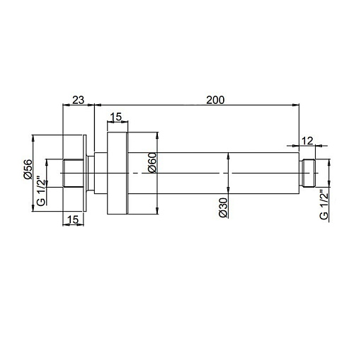 Кронштейн верхнего душа Paini 50PZ744T620BI 200мм. круглый , черный матовый Кронштейн верхнего душа Paini 50PZ744T620BI 200мм. круглый , черный матовый